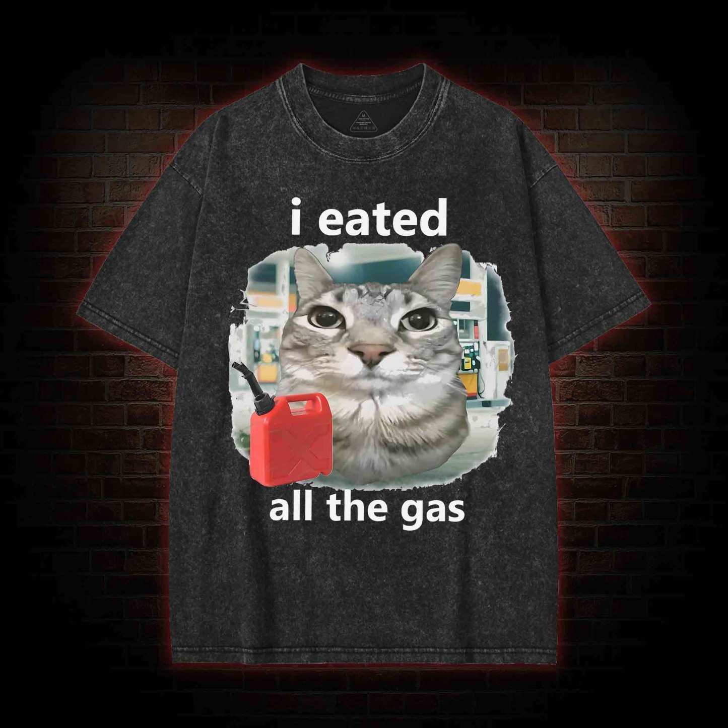 I Eated All the Gas Washed T-shirt