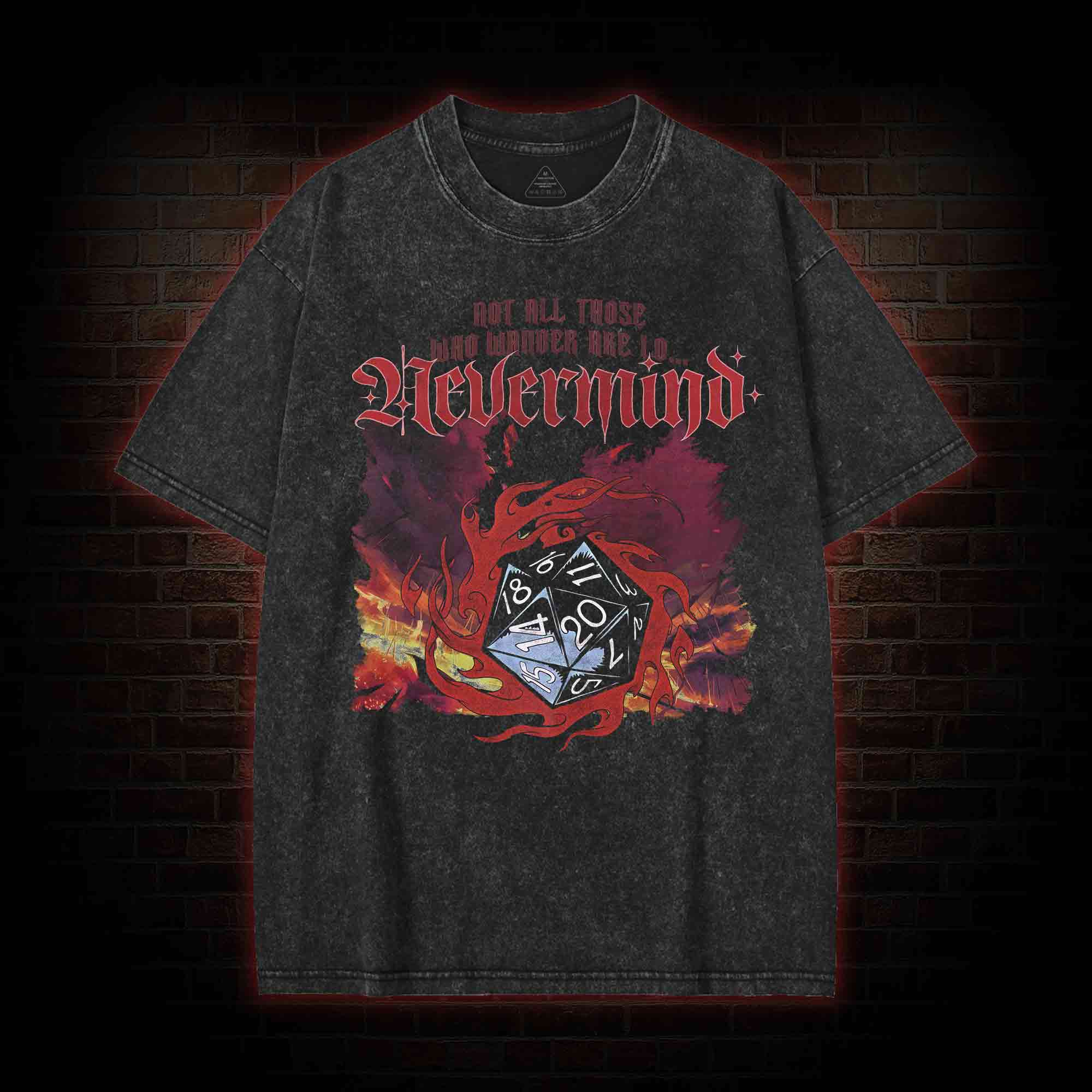 Not All Those Who Wander are Lo Washed T-shirt