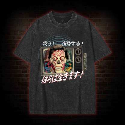 Obedience Consumption Washed T-shirt