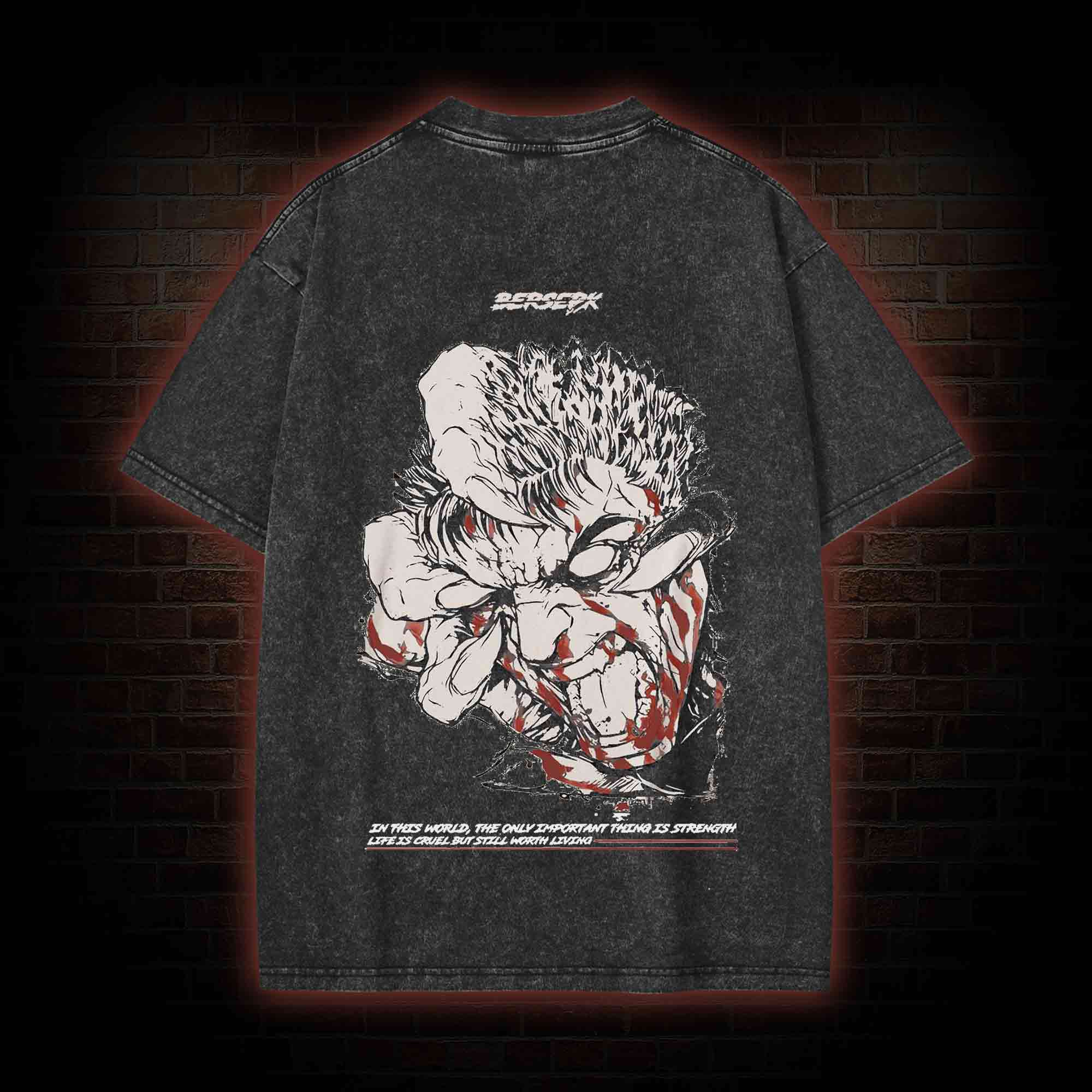 Life is Cruel Washed T-shirt