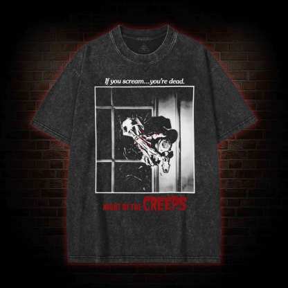 If You Scream You Die Washed T-shirt