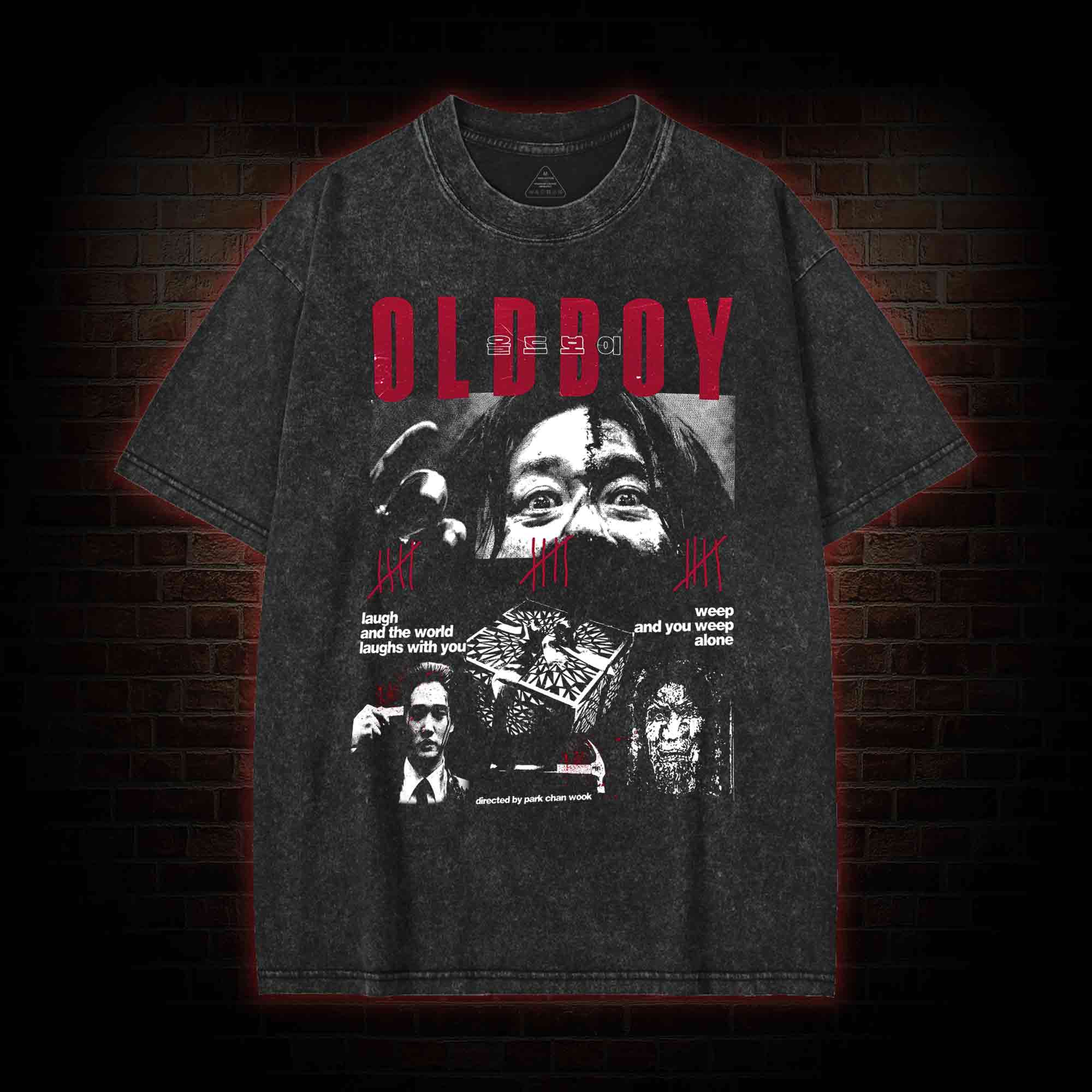 Laugh and the World Laughs with You Washed T-shirt