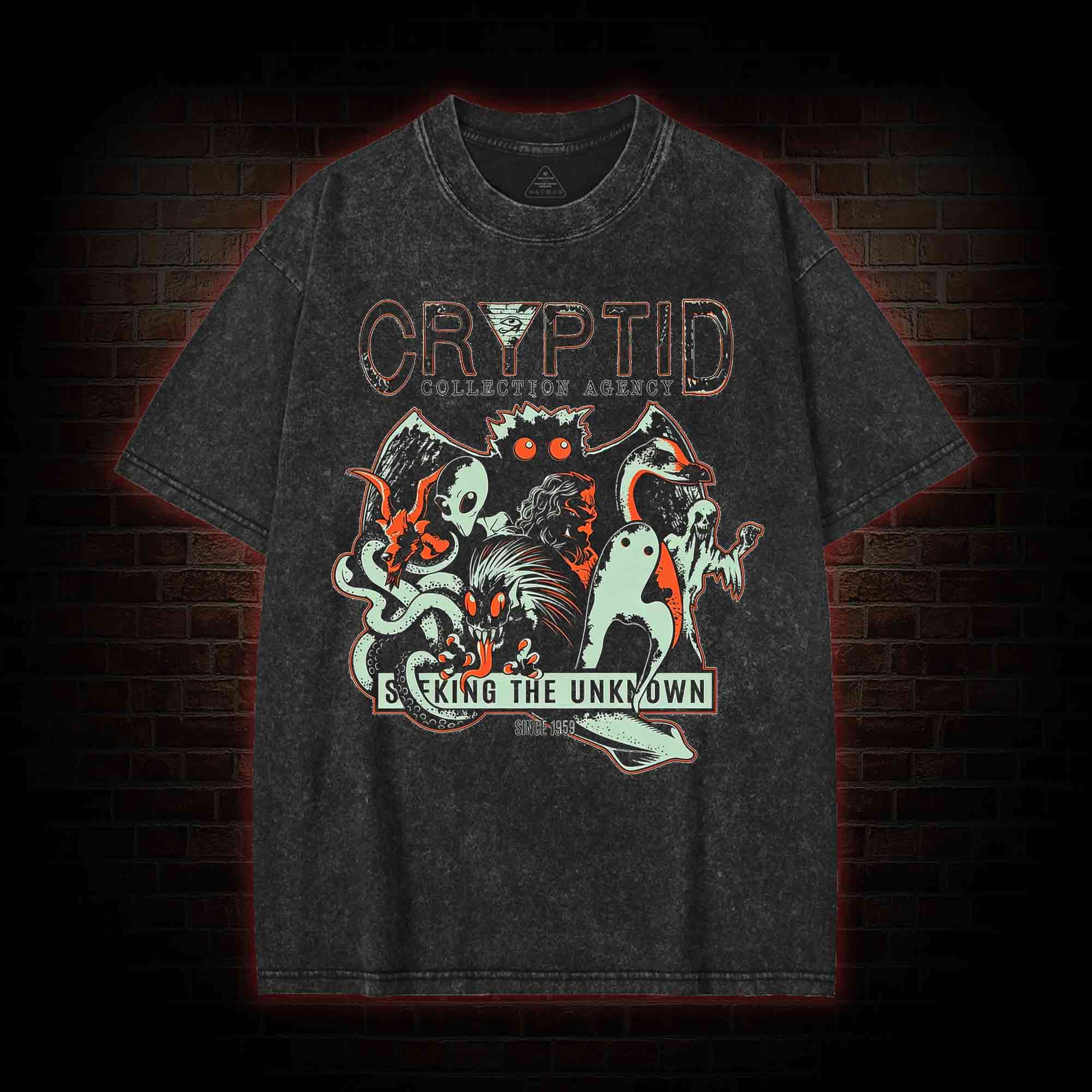 Cryptid Collection Agency Washed T-shirt