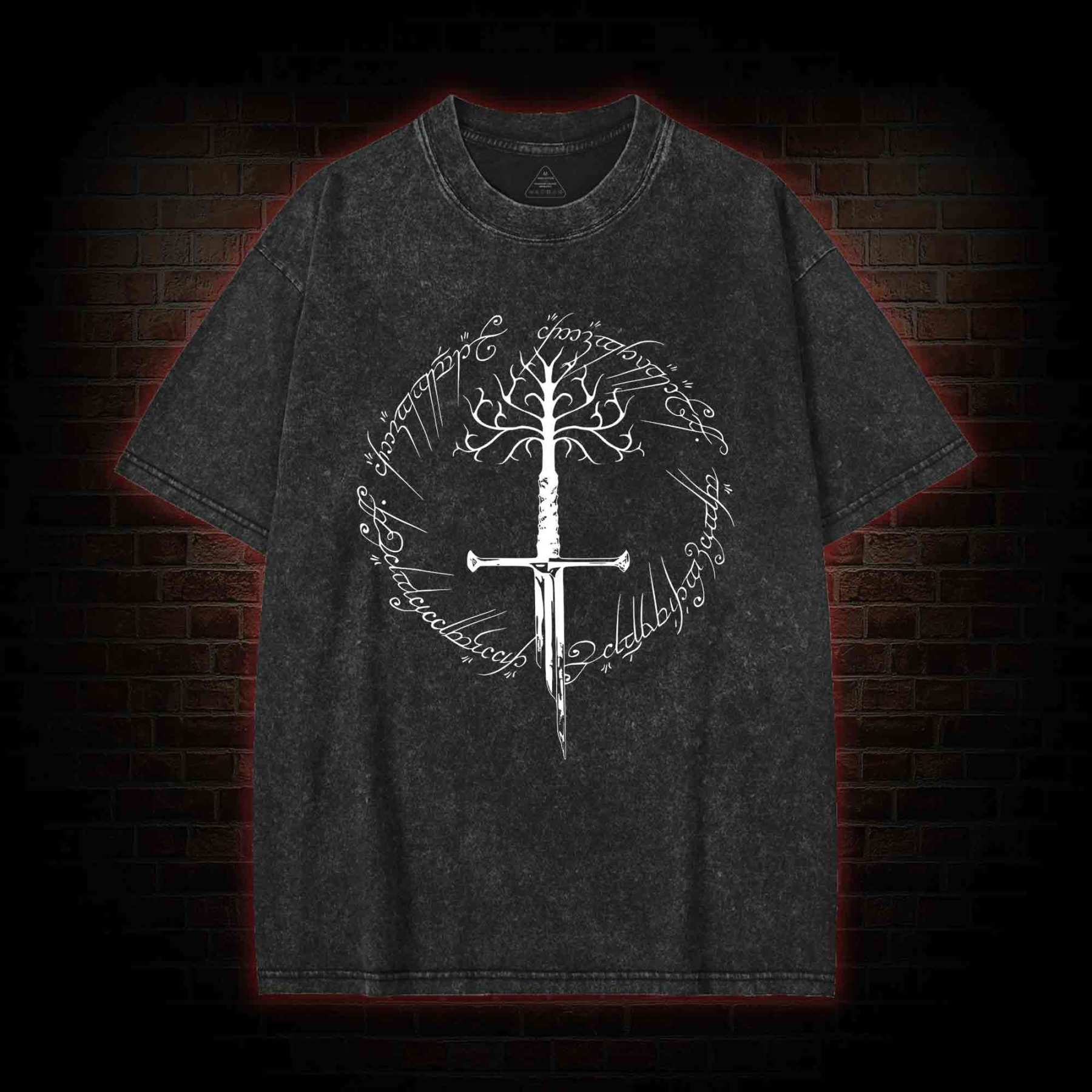 Ring Inspired Washed T-shirt