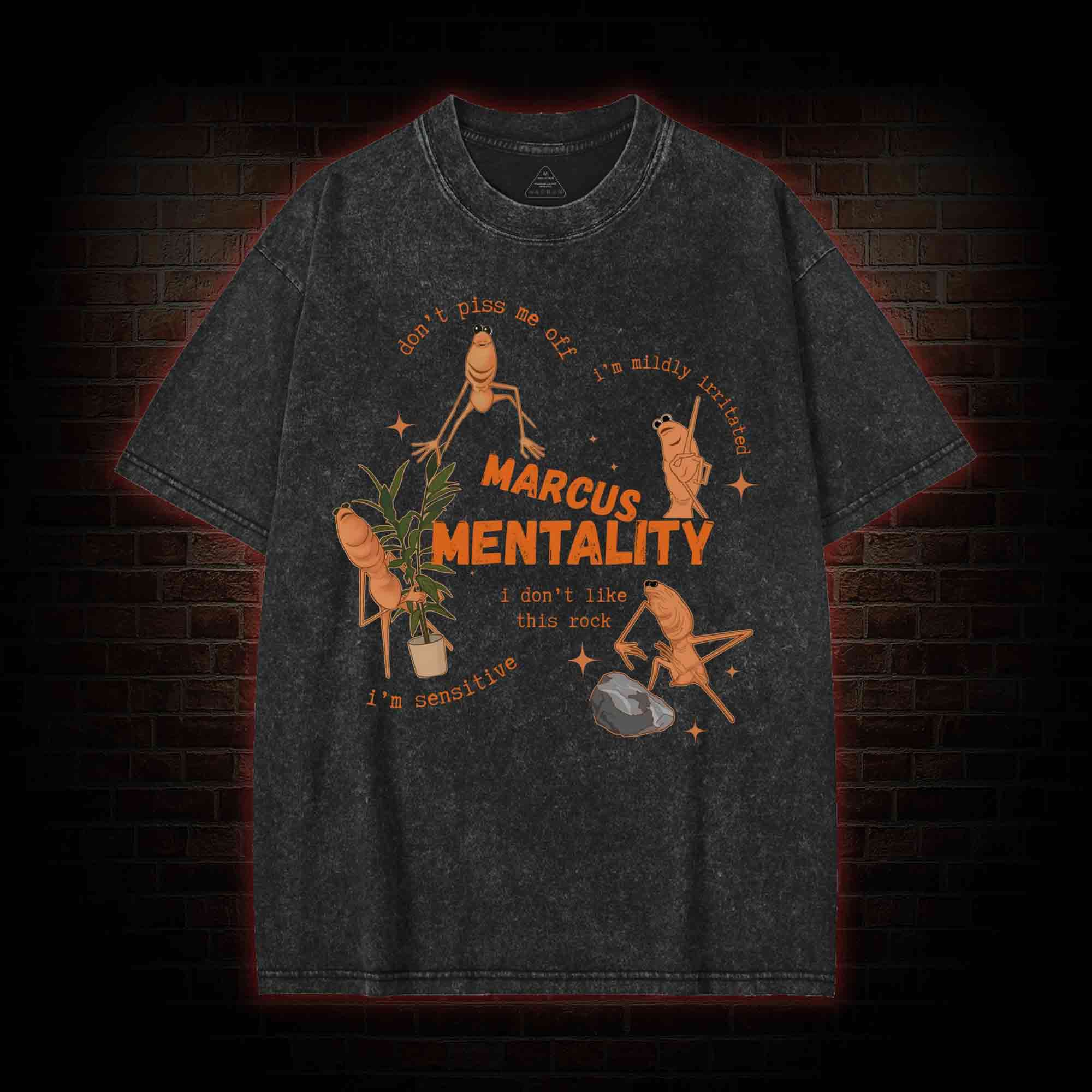 Marcus the Worm Washed T-shirt