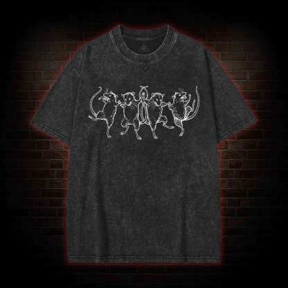 Dancing Rats Washed T-shirt