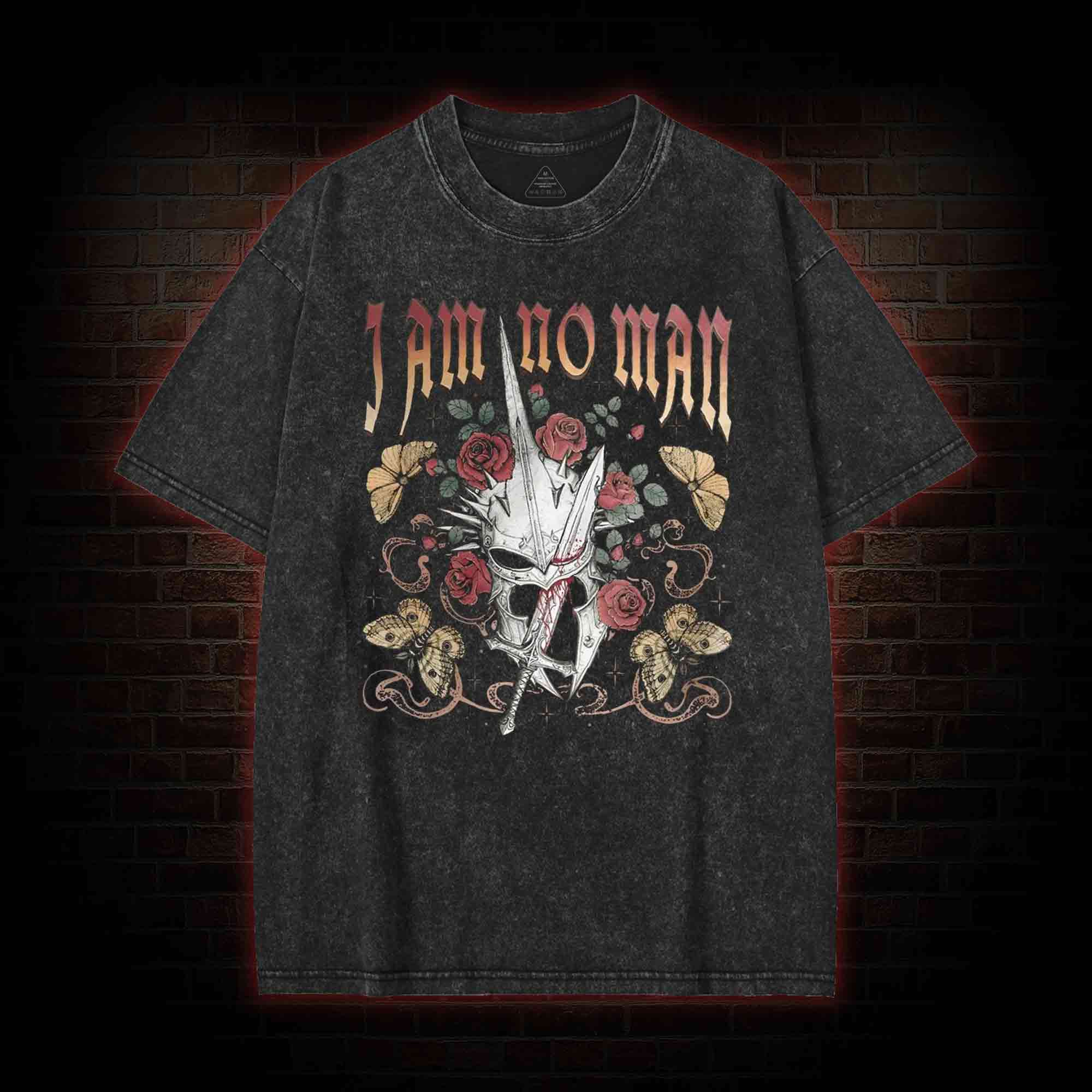 I Am No Man Washed T-shirt