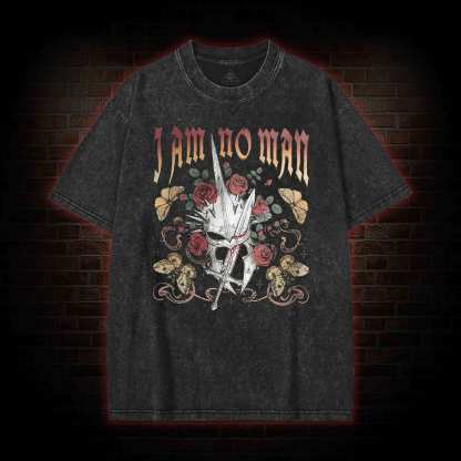 I Am No Man Washed T-shirt