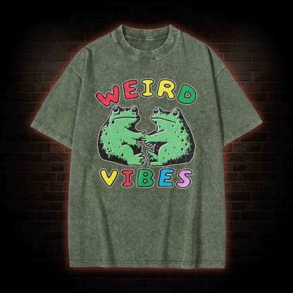 Funny Frog Cottagecore Washed T-shirt