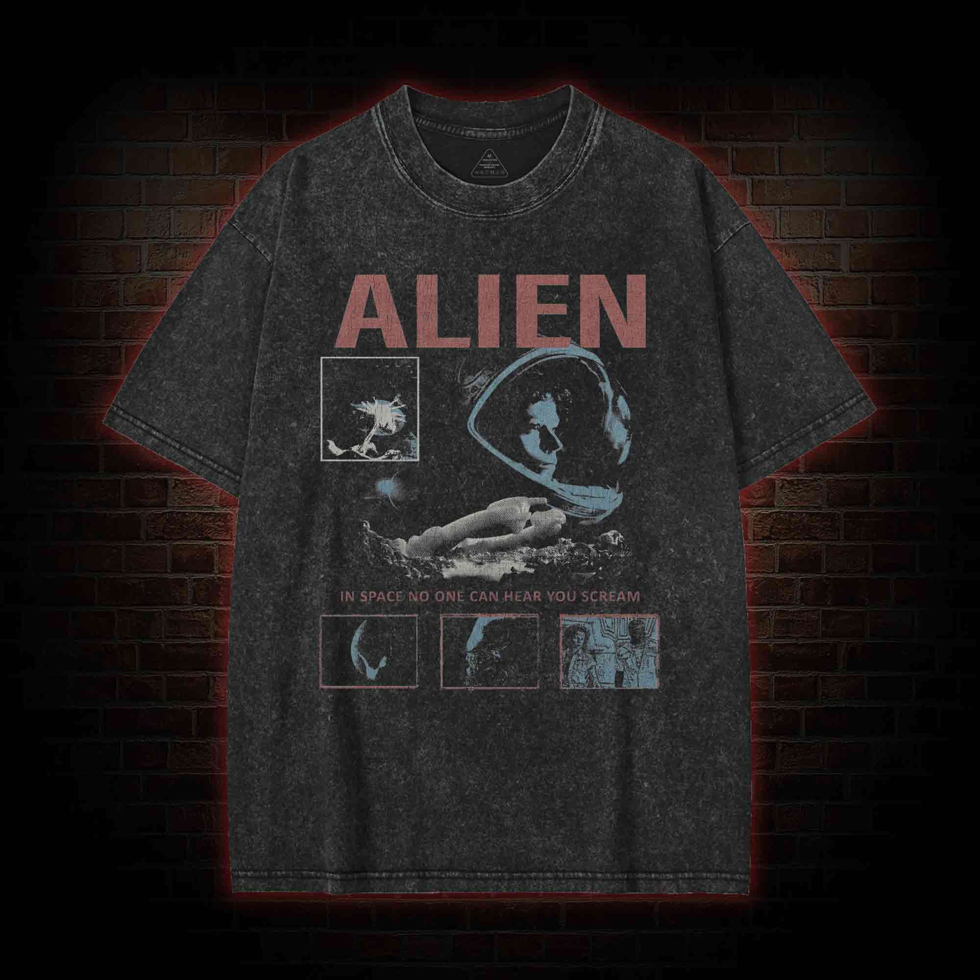 No One can Hear You Scream Washed T-shirt