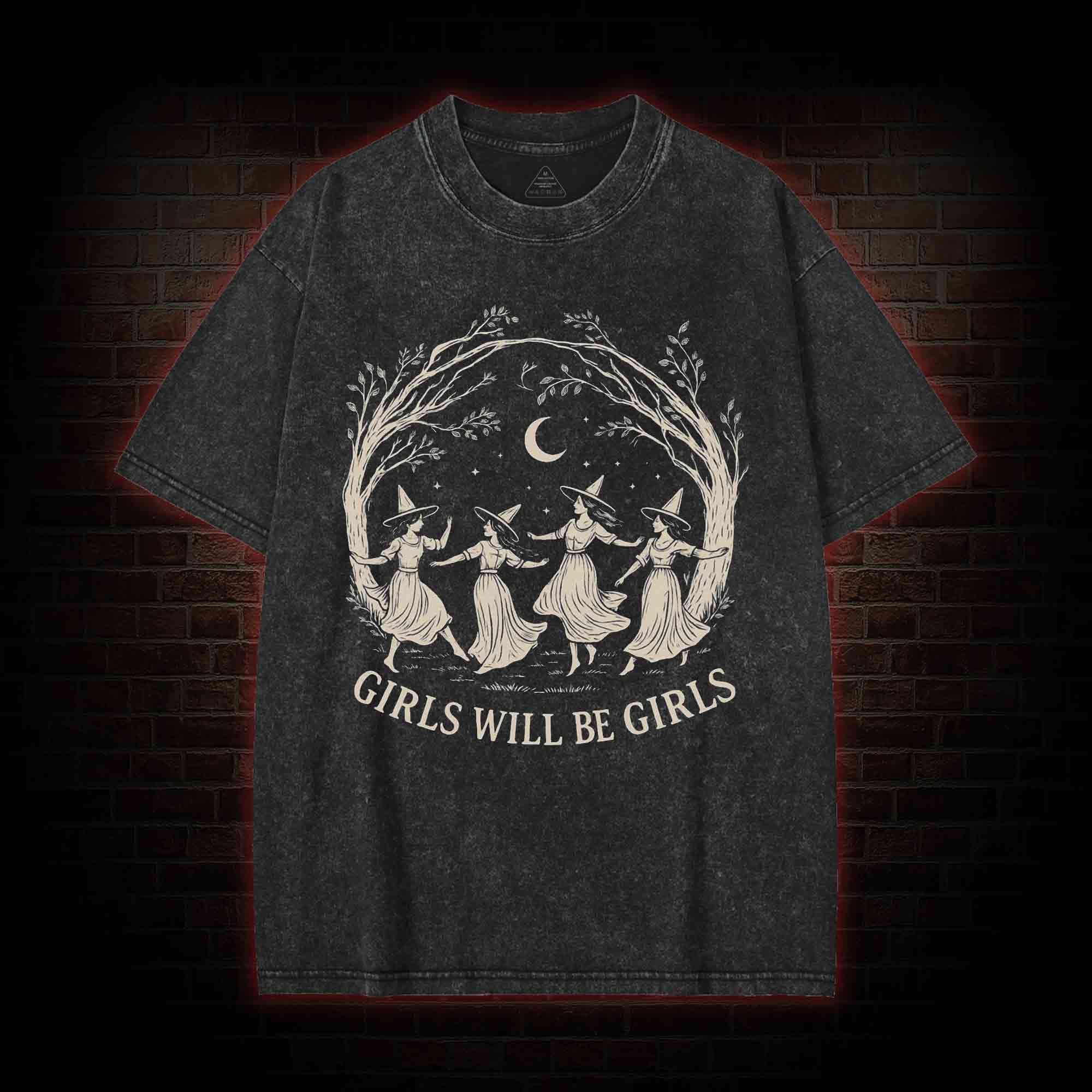 Girls will be Girls Washed T-shirt