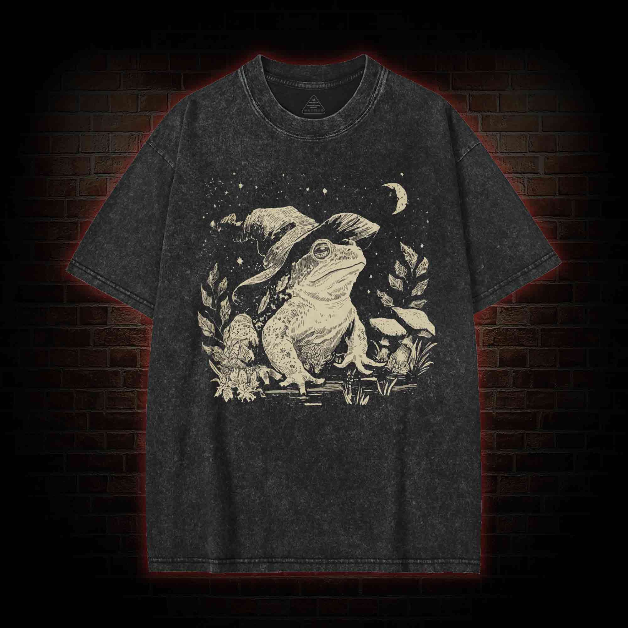 Witchy Frog Washed T-shirt
