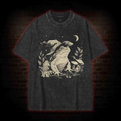 Witchy Frog Washed T-shirt