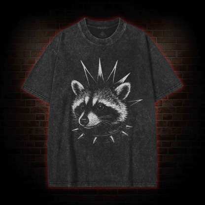 Punk Raccoon Washed T-shirt