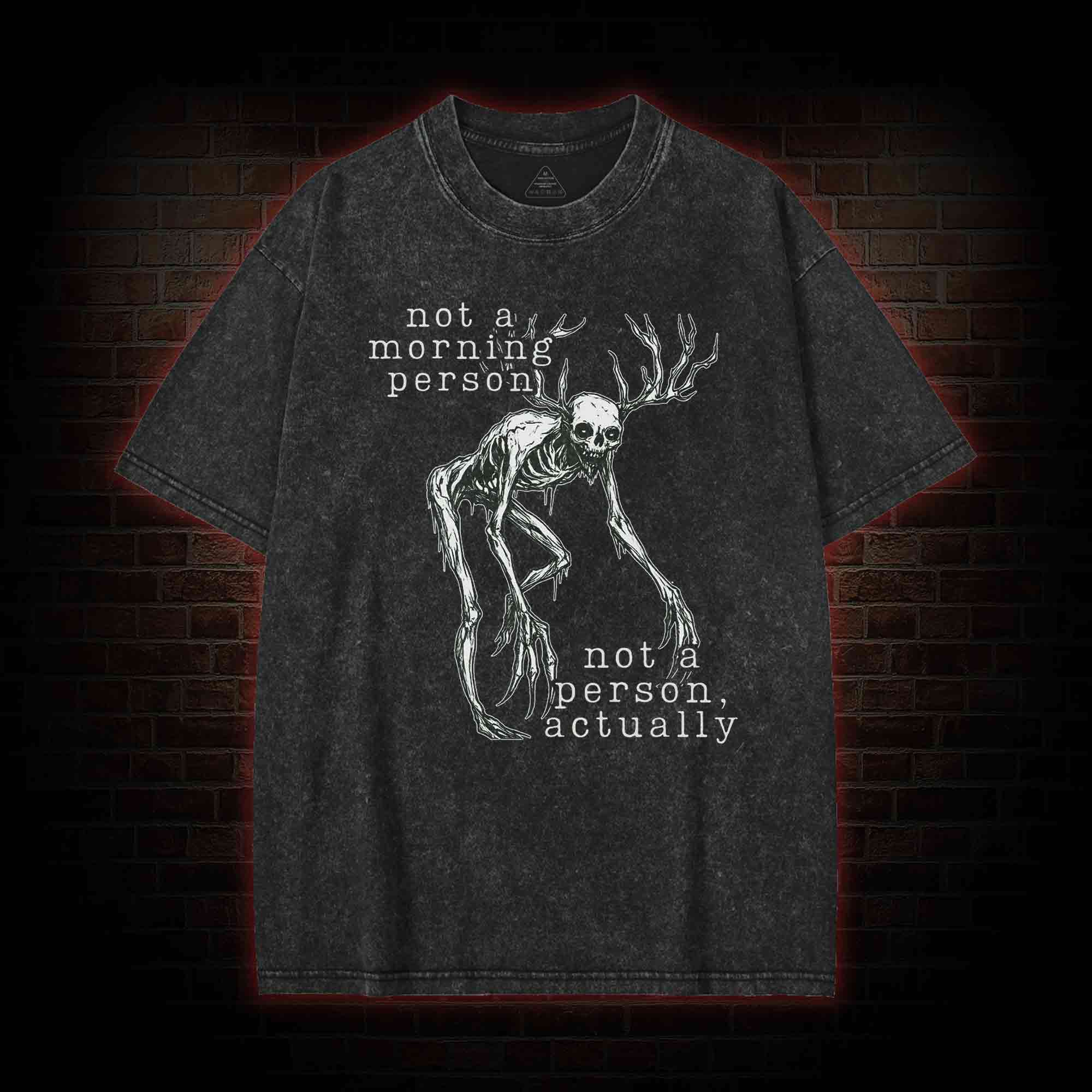 Wendigo Morning Person Washed T-shirt