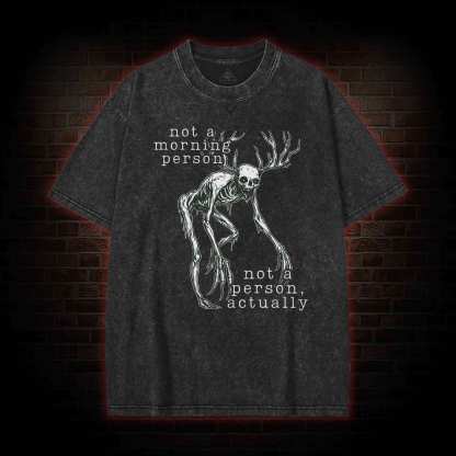 Wendigo Morning Person Washed T-shirt