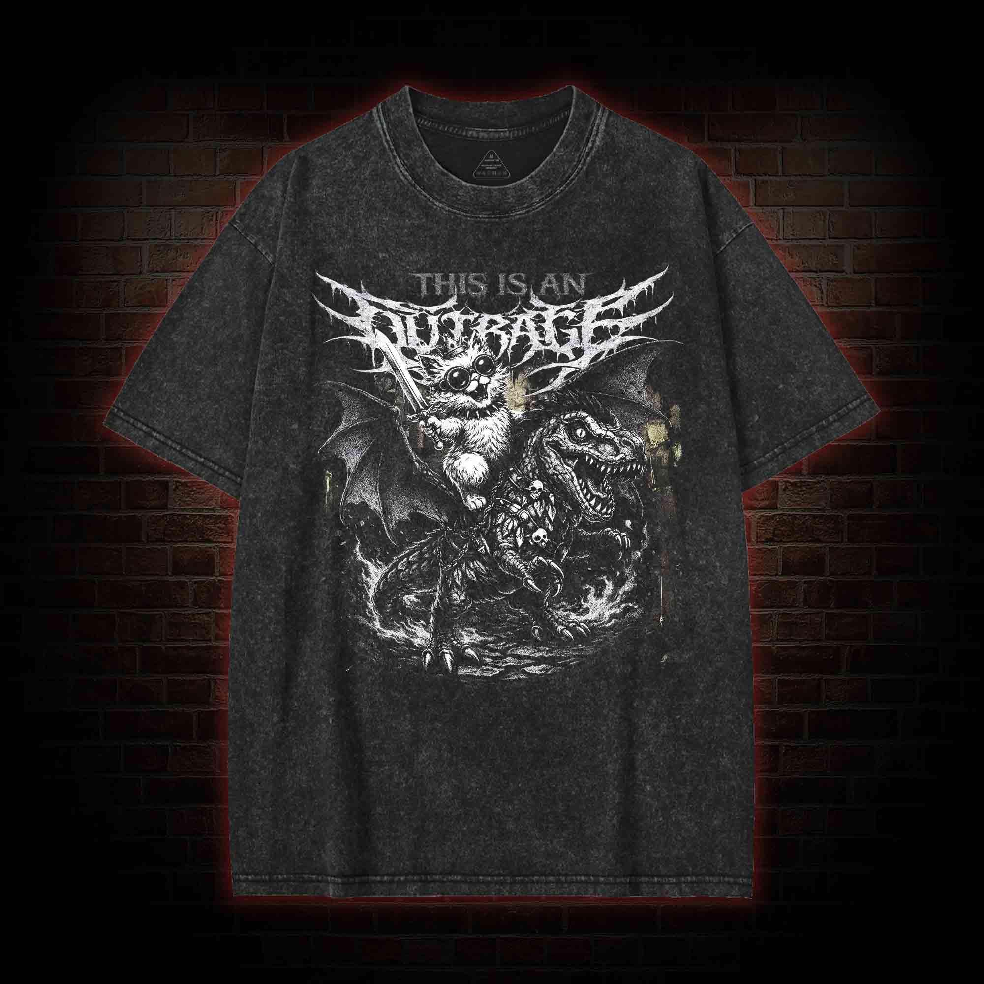 This is an Outrage Washed T-shirt