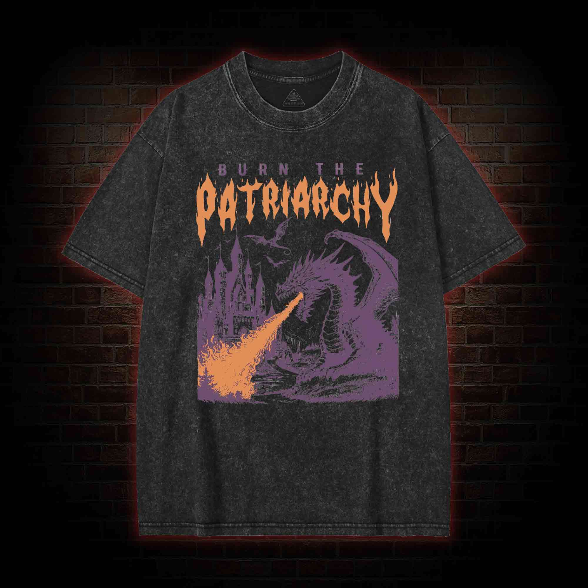 Burn the Patriarchy Washed T-shirt