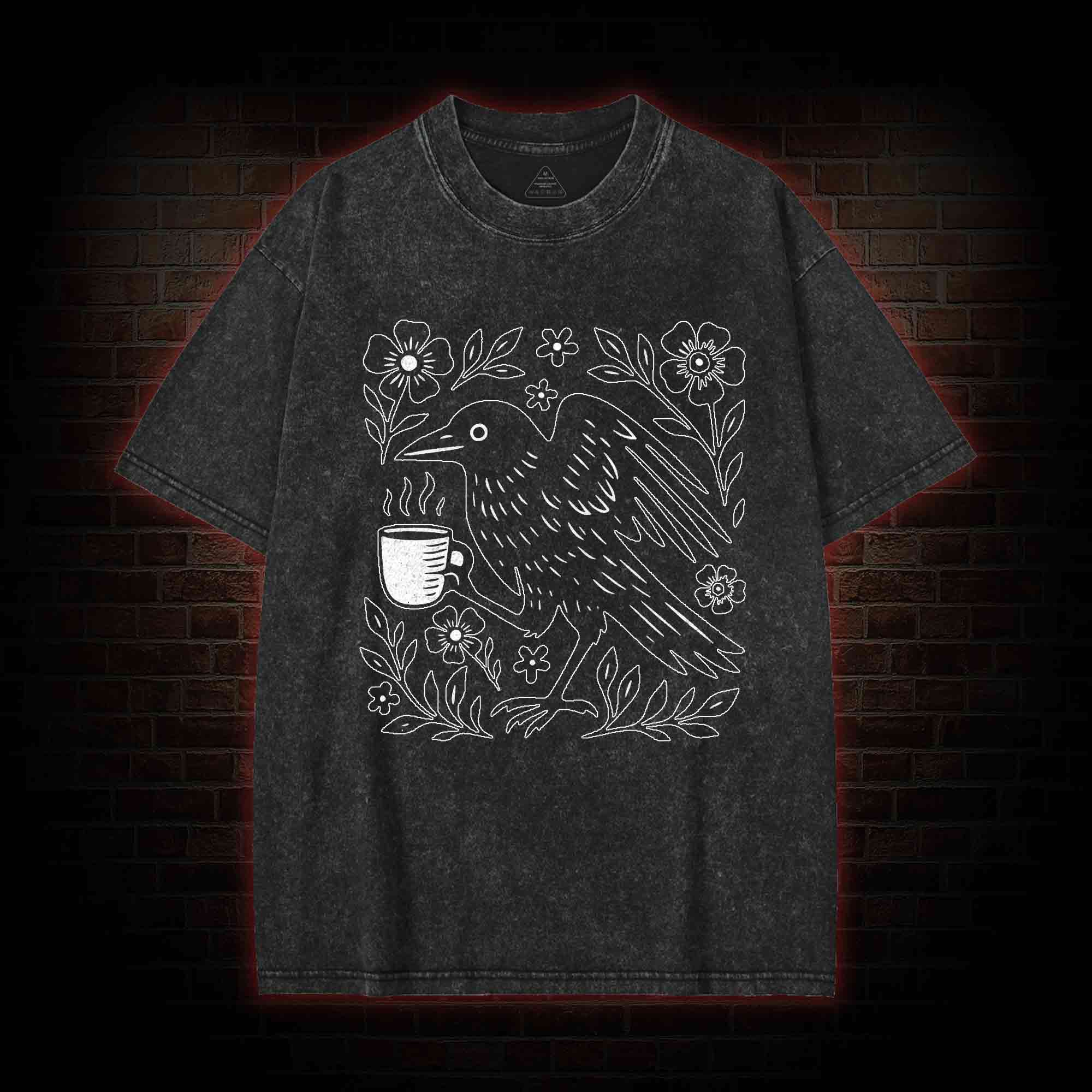 Bird Coffee Washed T-shirt
