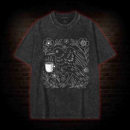 Bird Coffee Washed T-shirt