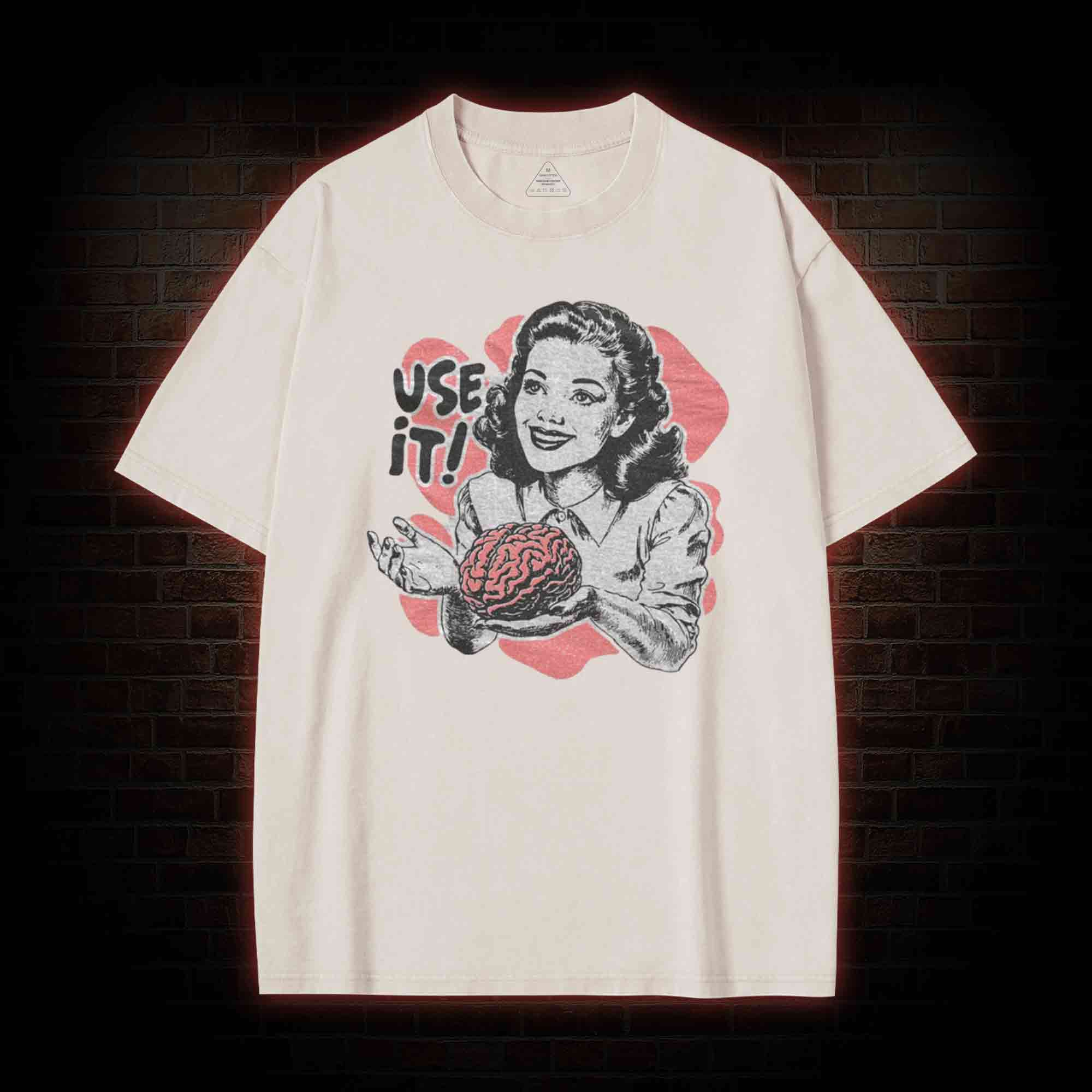 Use Your Brain Aesthetic Washed T-shirt