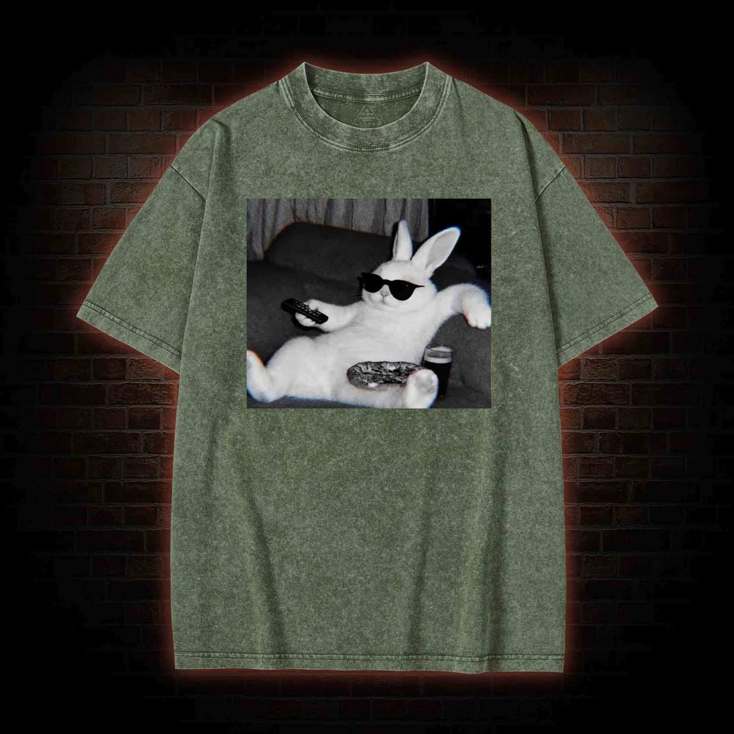 Chill Easter Bunny Washed T-shirt