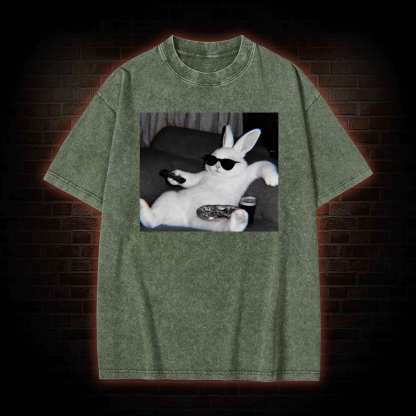Chill Easter Bunny Washed T-shirt