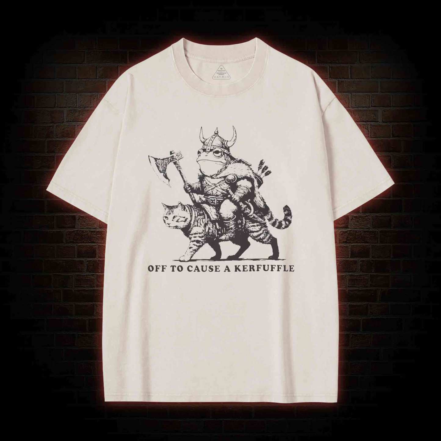 Off to Cause a Kerfuffle Washed T-shirt