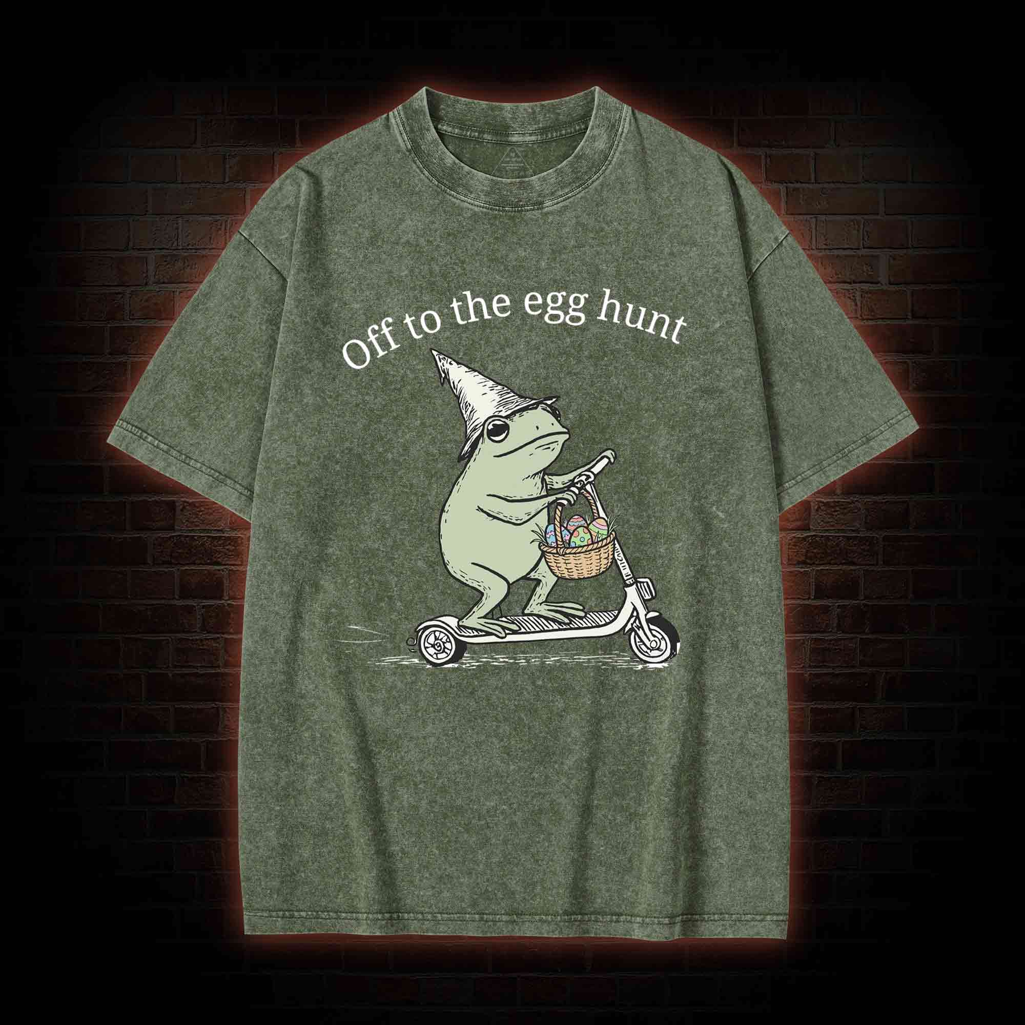 Off to the Egg Hunt Washed T-shirt