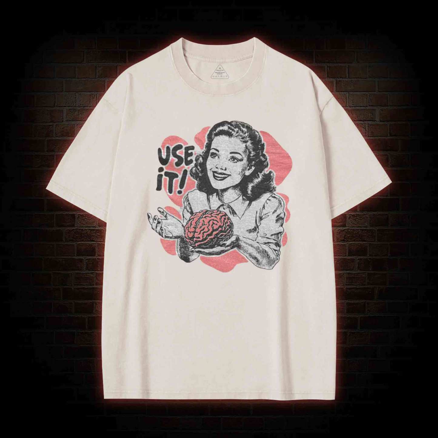 Use Your Brain Aesthetic Washed T-shirt