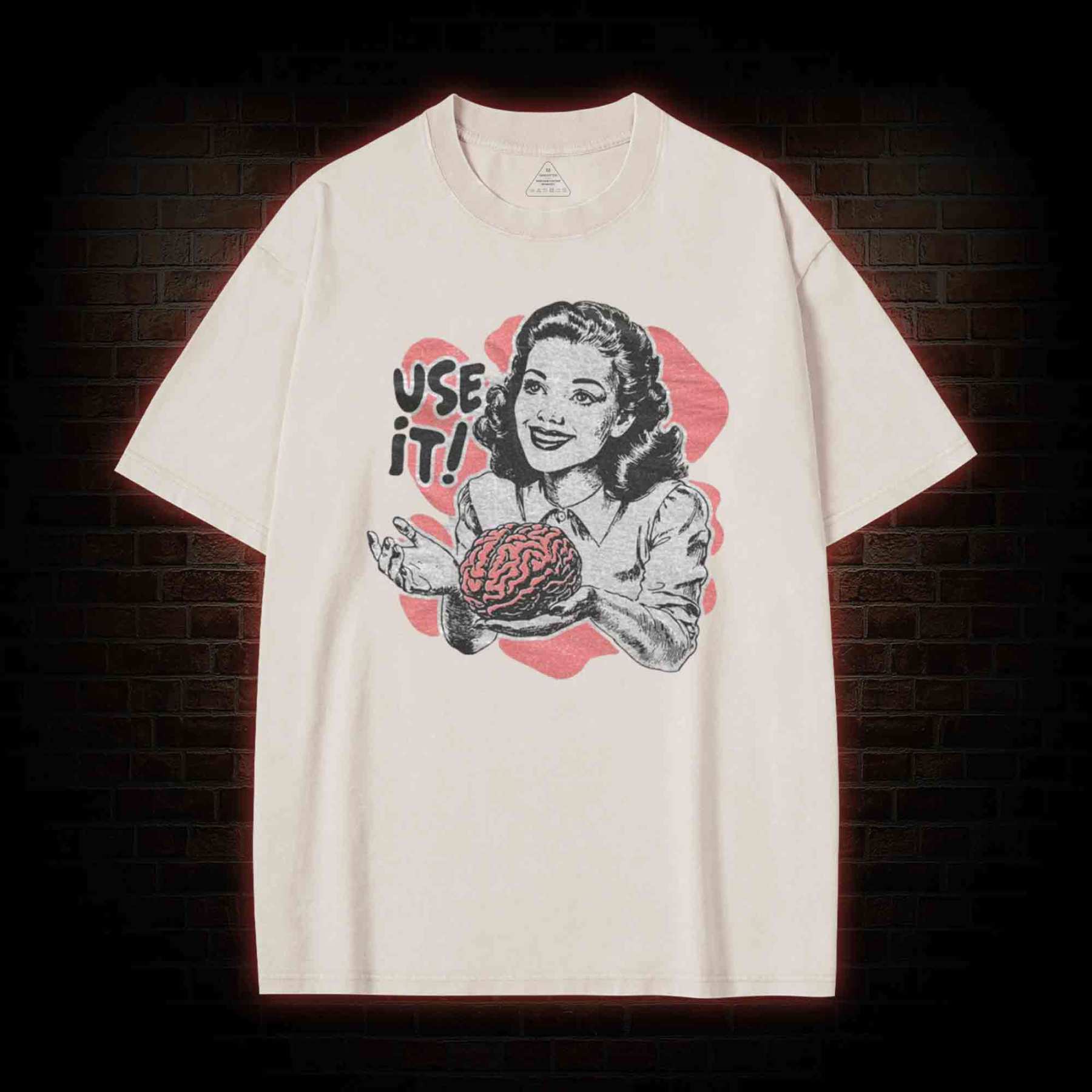 Use Your Brain Aesthetic Washed T-shirt