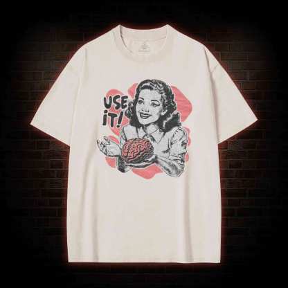 Use Your Brain Aesthetic Washed T-shirt