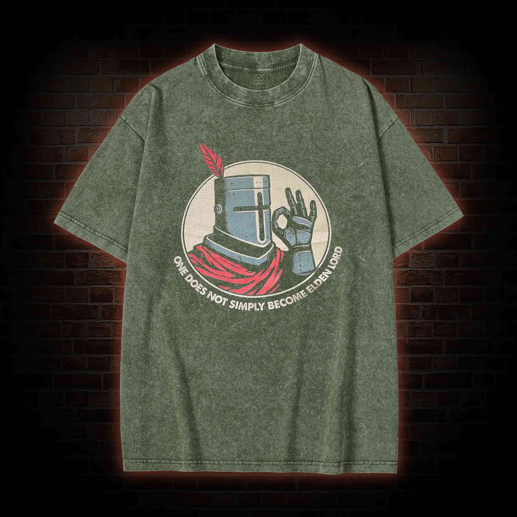 One does not Simply become Elden Lord Washed T-shirt