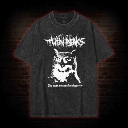 The Owls are Not What They Seem Washed T-shirt