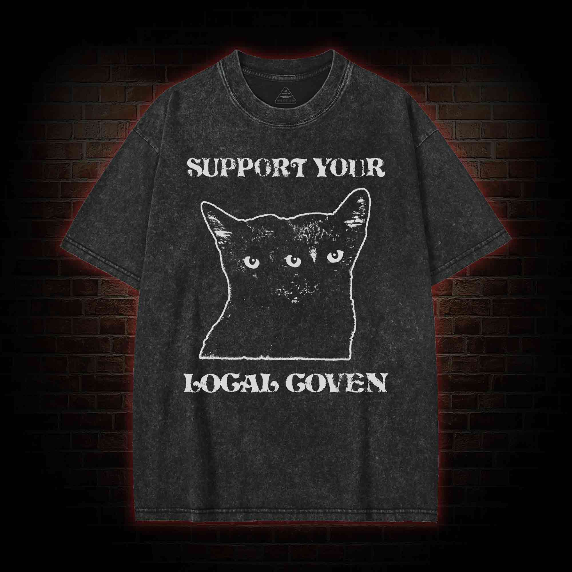  Support Your Local Coven Washed T-shirt