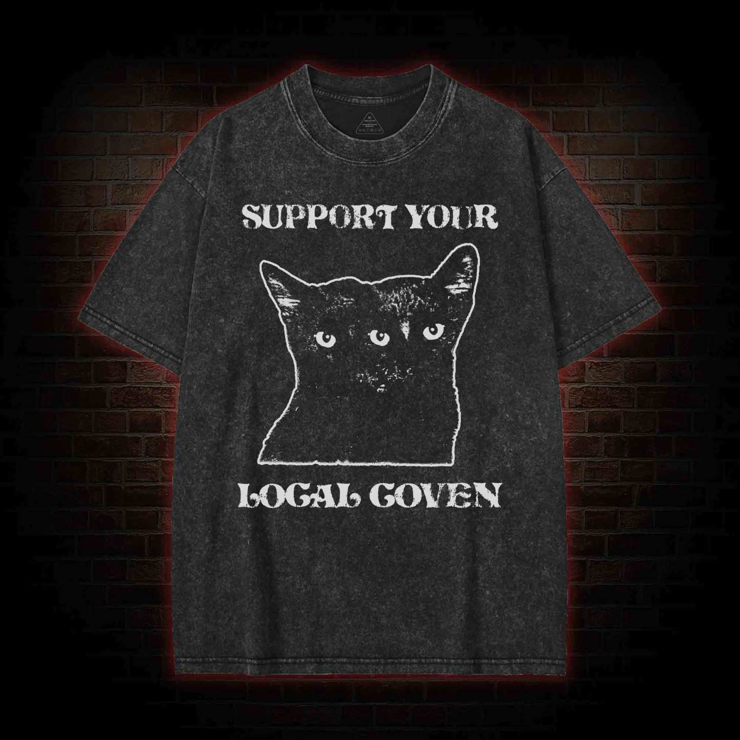  Support Your Local Coven Washed T-shirt