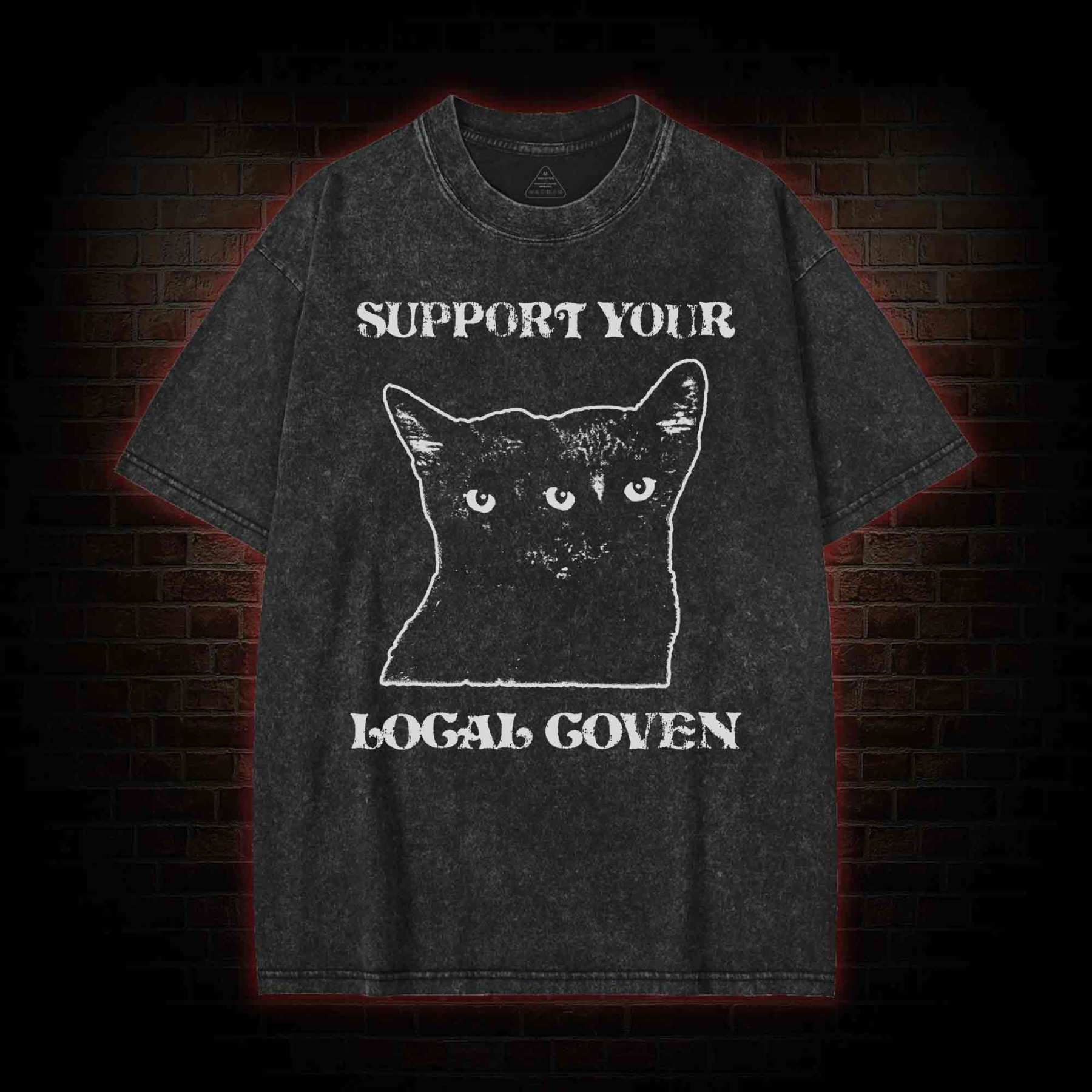 Support Your Local Coven Washed T-shirt