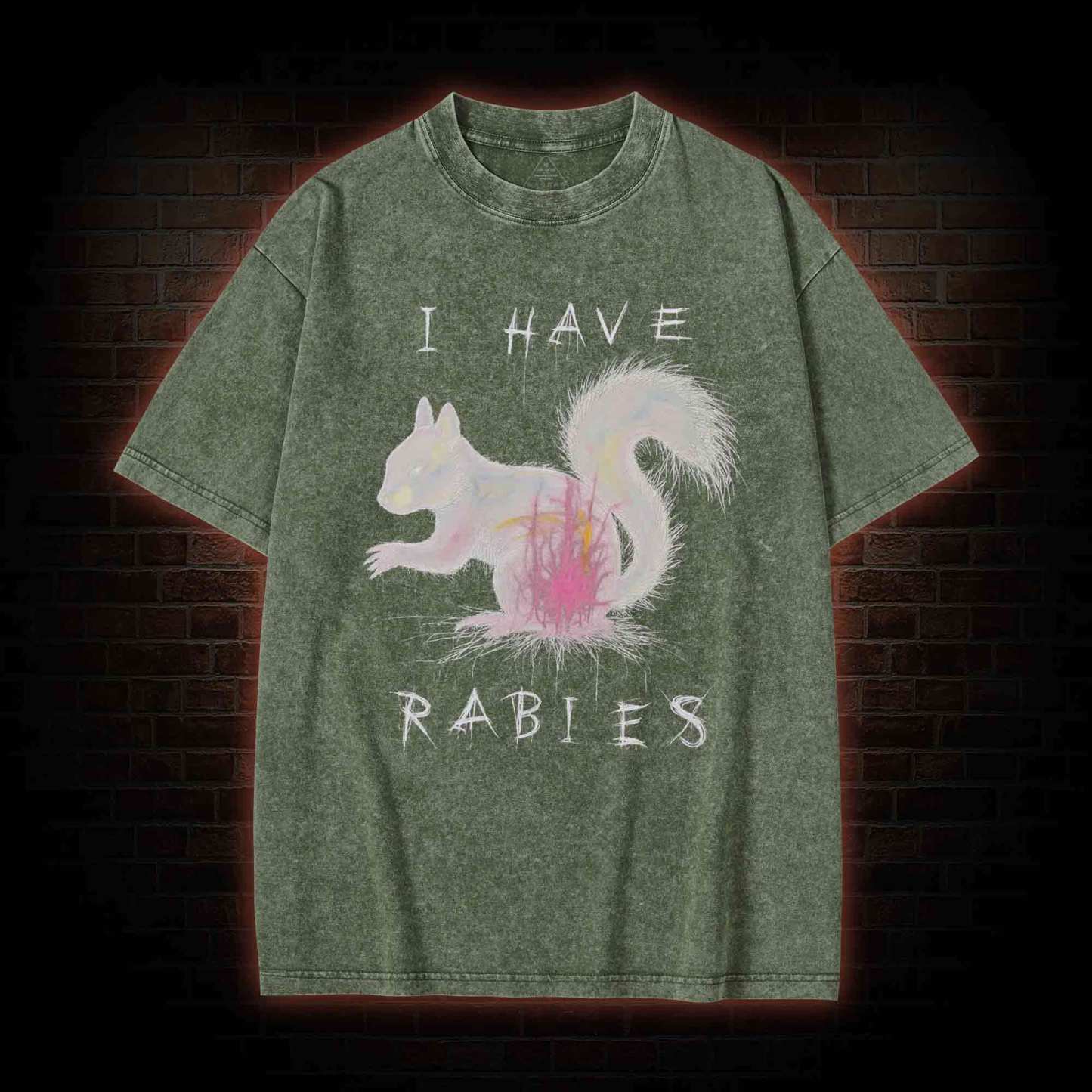 I Have Rabies Washed T-shirt