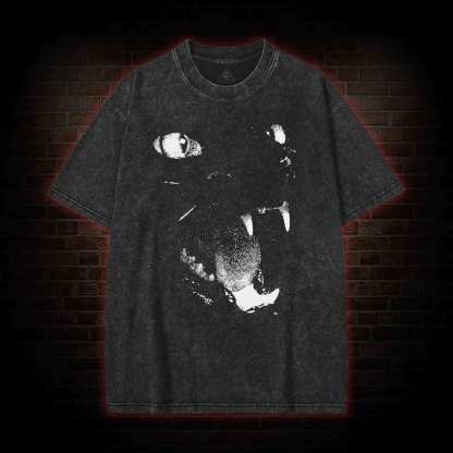 Black Cat Washed T-shirt