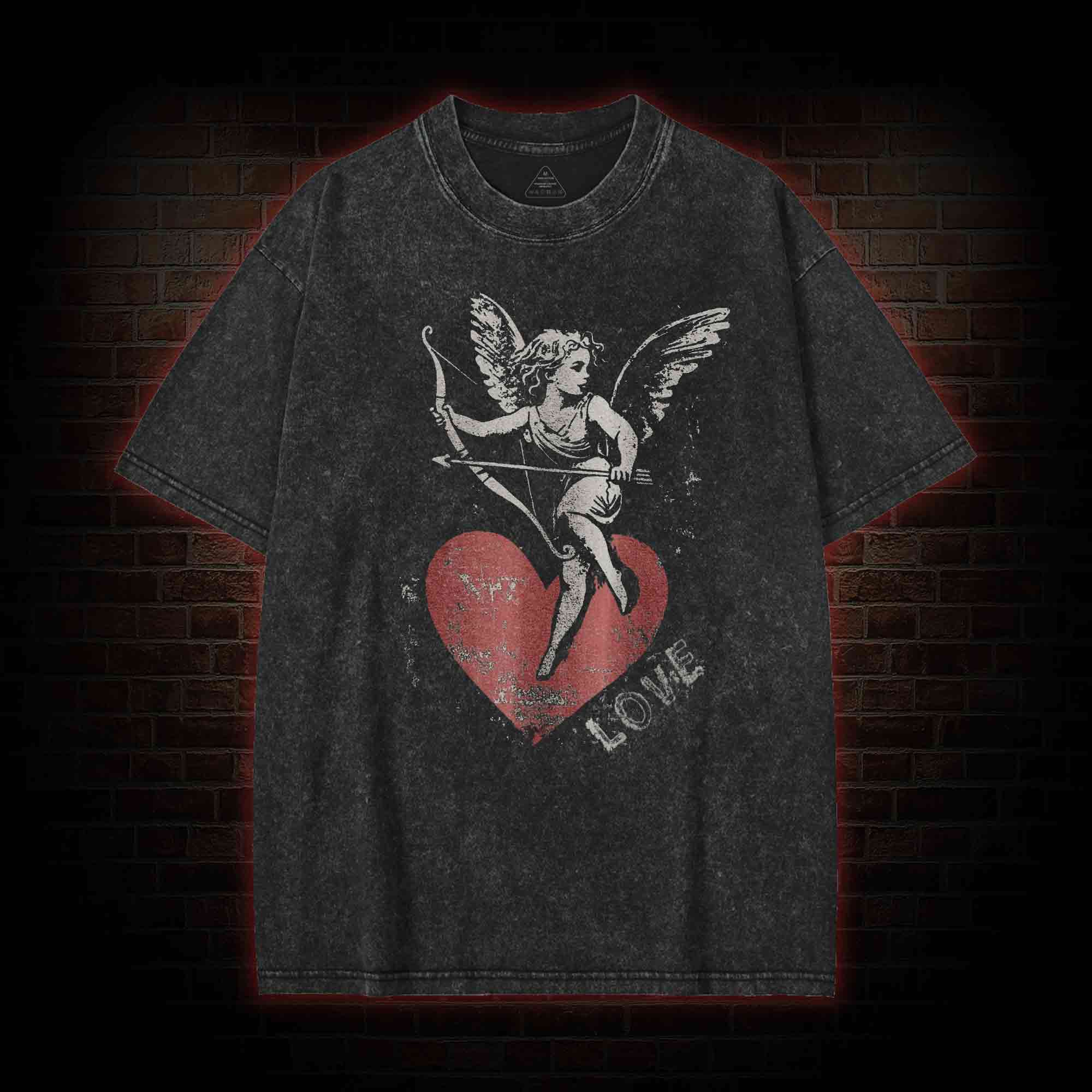 Heart Cherub Love Washed T-shirt