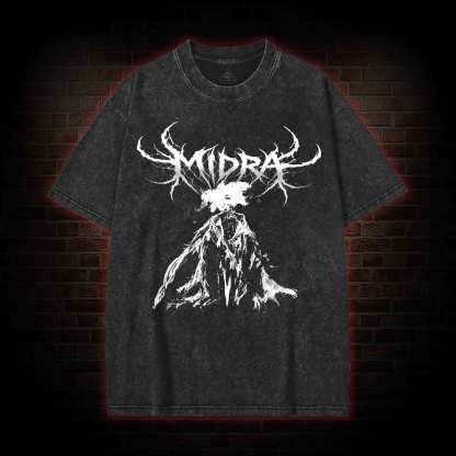 The Dark Moon Burns Washed T-shirt