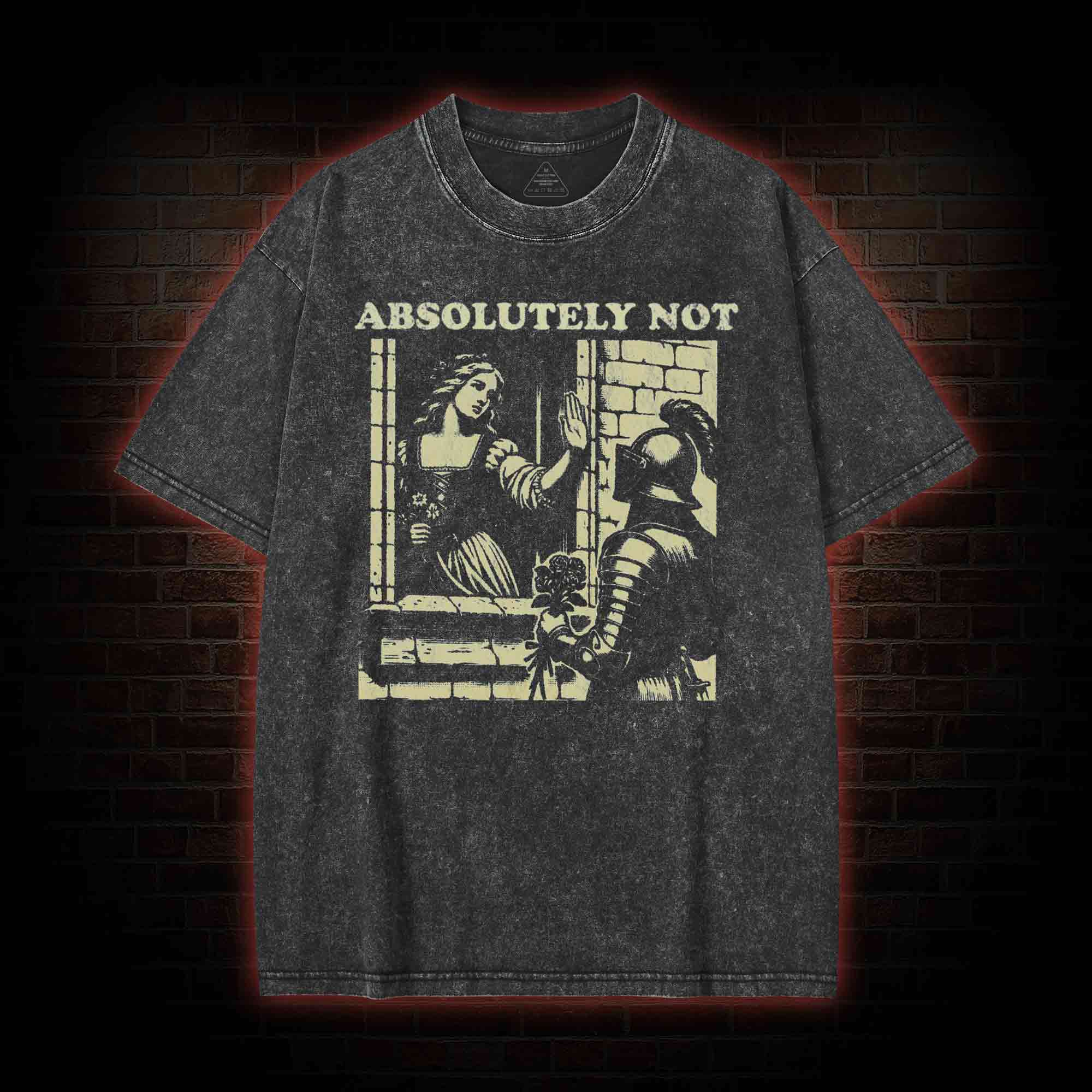 Knightcore Aesthetic Washed T-shirt