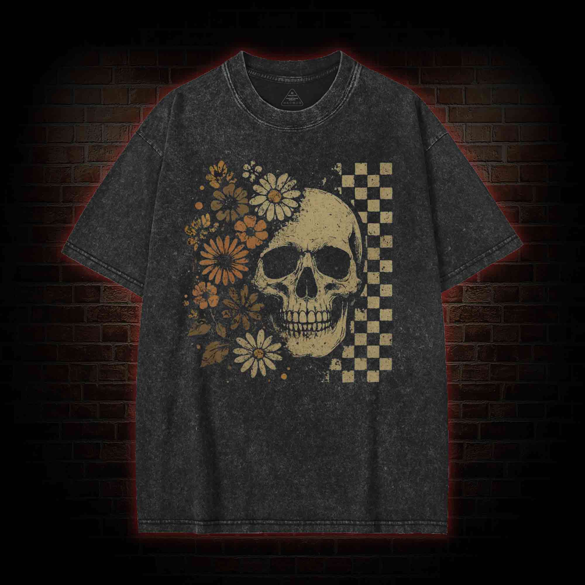 Vintage Skull Washed T-shirt