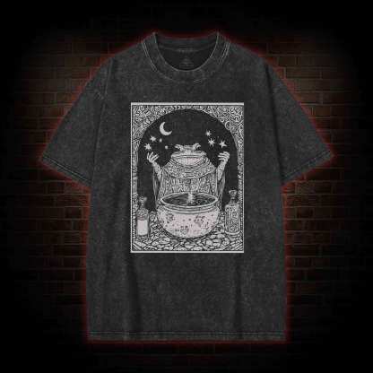 Frog Wizard Washed T-shirt