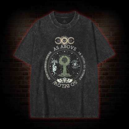 As Above so Below Washed T-shirt