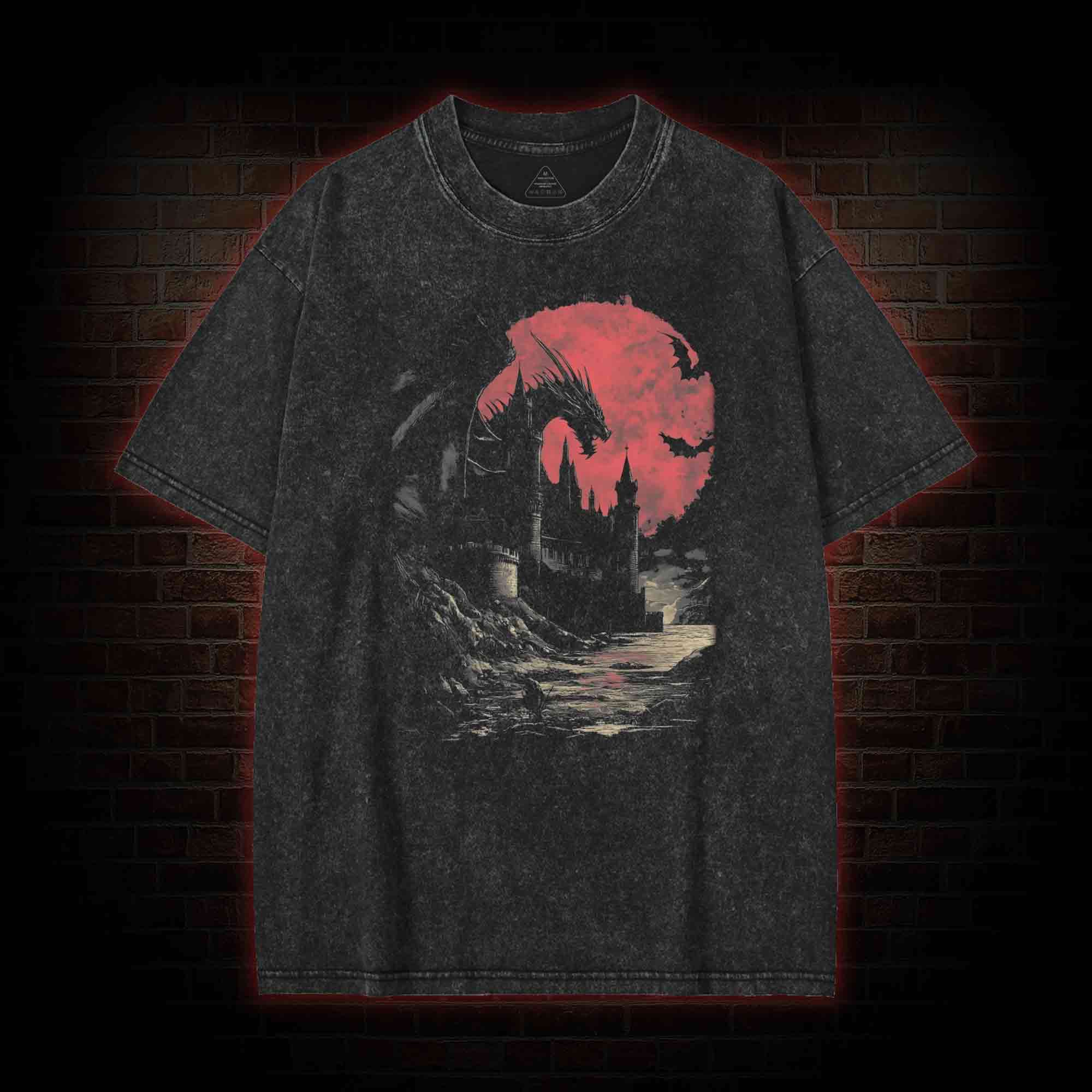 Medieval Dragon Washed T-shirt