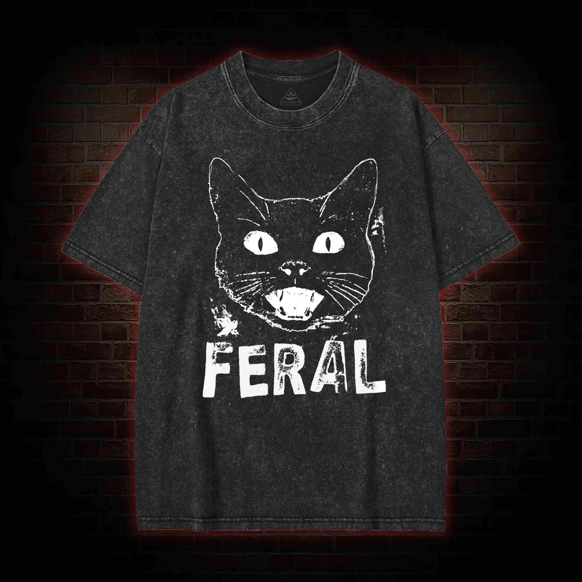 Feral Cat Washed T-shirt