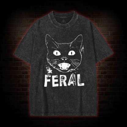 Feral Cat Washed T-shirt