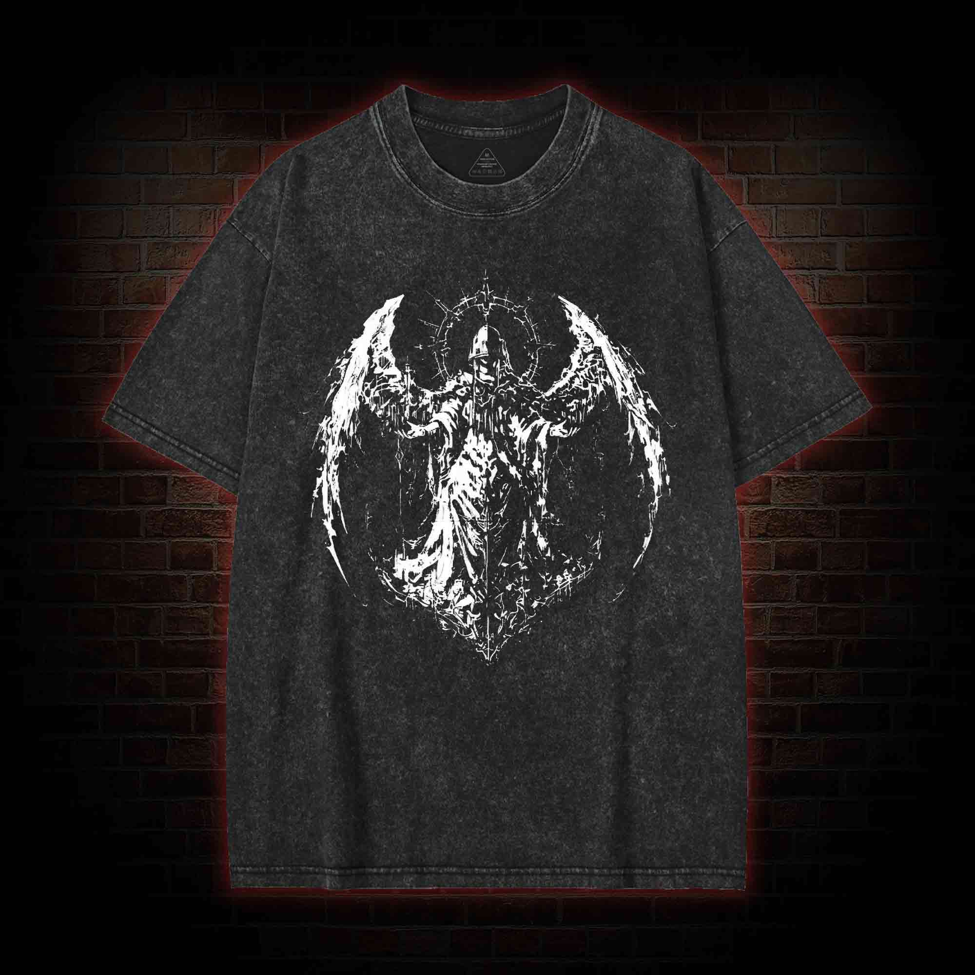 Gothic Angel Washed T-shirt