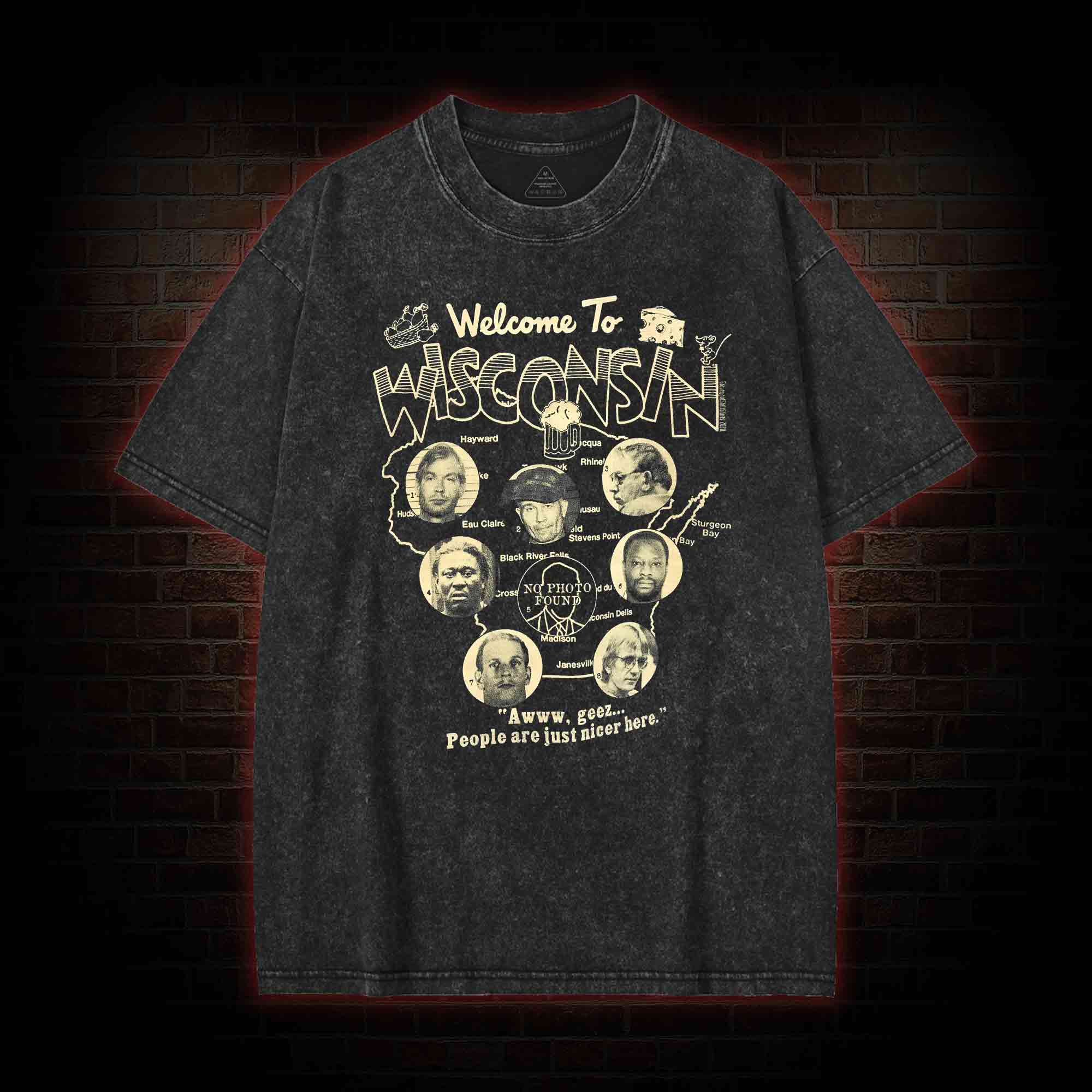 Welcome to Wisconsin Washed T-shirt